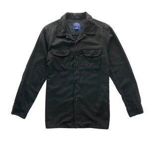 Pendleton Button Down Fitted Board Shirt, Black, Size Medium